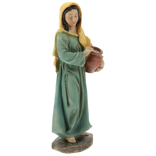 Shepherdess resin for nativity of 15 cm 3 pcs 5