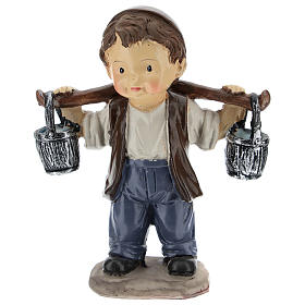 Acquaiolo resina presepe stile moderno 9 cm