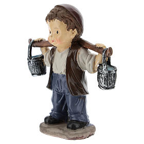 Acquaiolo resina presepe stile moderno 9 cm