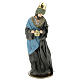 Three Kings set 40 cm in resin with grey and green clothing s3