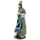 Three Kings set 40 cm in resin with grey and green clothing s4