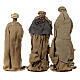 Three Wise Men 40 cm Shabby Chic style in resin and tempera with clothes made of beige gauze s11
