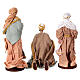 Three Wise Men in resin and fabric with golden details 30 cm s5