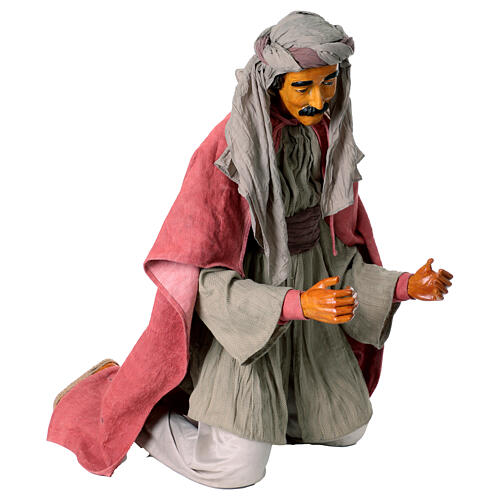 Nativity scene shepherd 170 cm Lifesize, in resin and fabric 5