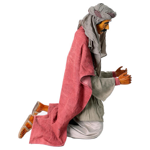 Nativity scene shepherd 170 cm Lifesize, in resin and fabric 7