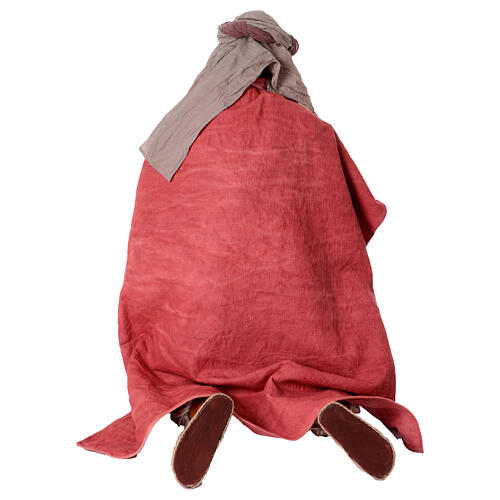 Pastore 170 cm Lifesize inginocchiato resina e tessuto 10