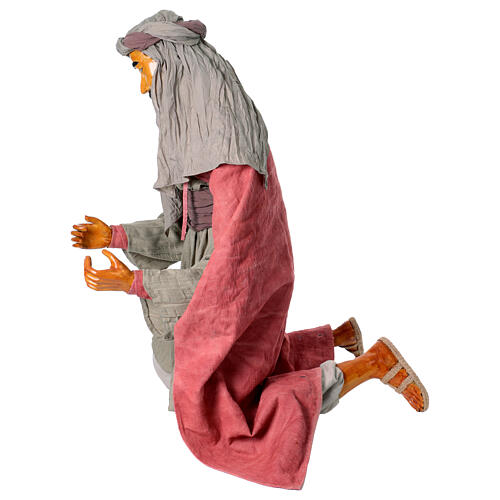 Pasterz 170 cm Lifesize klęczący, żywica i tkanina 9