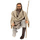 Shepherd 170 cm Life size kneeling in resin and cloth s1