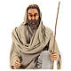 Shepherd 170 cm Life size kneeling in resin and cloth s2
