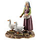 Shepherdess with geese, Martino Landi line 12 cm nativity s1