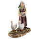 Shepherdess with geese, Martino Landi line 12 cm nativity s3