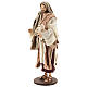 Standing shepherd with beige and purple clothes, Shabby Chic style, 30 cm s3