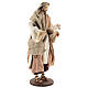 Standing shepherd with beige and purple clothes, Shabby Chic style, 30 cm s4