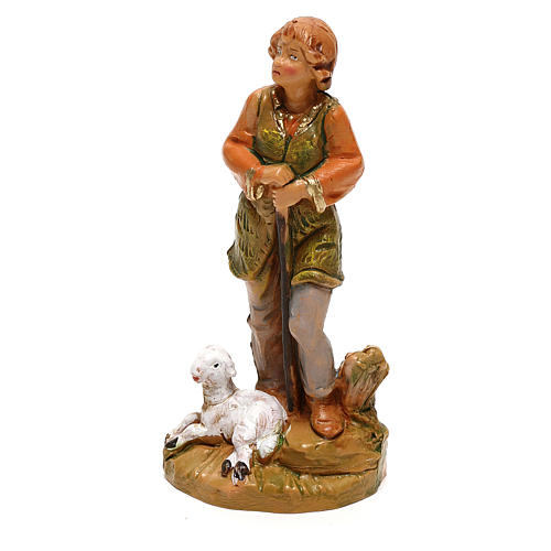Pasterz z owcą leżącą Fontanini do szopki 10 cm 2