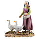 Nativity scene character, woman with geese, Martino Landi brand 10 cm s1