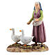 Shepherdess with geese M. Landi line for 10 cm nativity scene s1