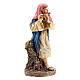 Shepherd with flute figurine, Martino landi nativity 10 cm s3