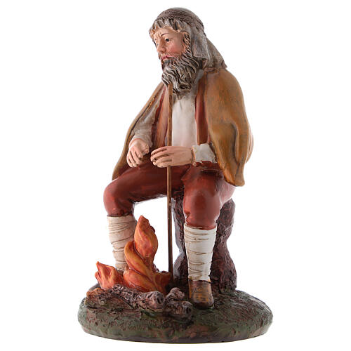 Shepherd with fire Landi line resin, for 12 cm nativity 2
