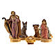 Nativity scene set characters wood effect 25 pcs, 4 cm s2