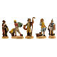 Nativity scene set characters wood effect 25 pcs, 4 cm s4