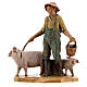 Jovem fazendeiro com porco para presépio Fontanini com figuras de altura média 12 cm s1