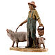 Jovem fazendeiro com porco para presépio Fontanini com figuras de altura média 12 cm s2