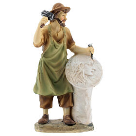 Scultore resina presepe 14 cm