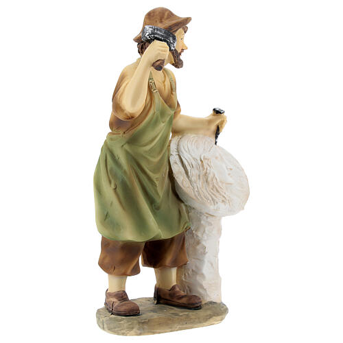 Scultore resina presepe 14 cm 3