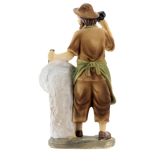 Scultore resina presepe 14 cm 4