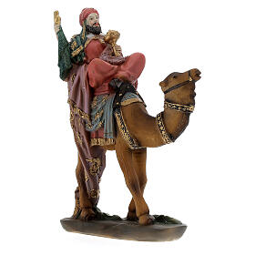 Three King statues on camel 12 cm nativity