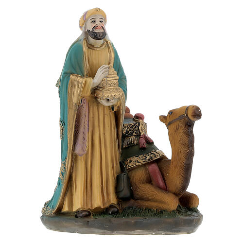 Three King statues on camel 12 cm nativity 6