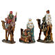 Three King statues on camel 12 cm nativity s8