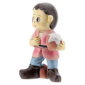 Pastore con brocca resina 10 cm linea bambini