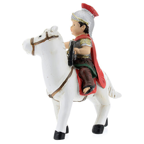 Roman Soldier on horse figure kids nativity line 9 cm 3