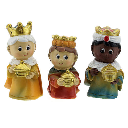 Heilige Drei Könige, Resin, 4 cm, Kinderlinie 1