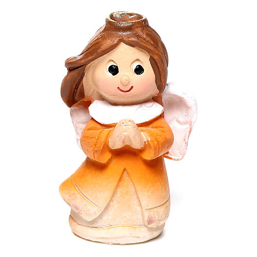 Ange robe orange crèche gamme enfants 4 cm 1