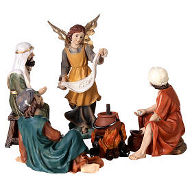 Annunciation shepherds set of 4 for Nativity Scene with 11 cm figurines