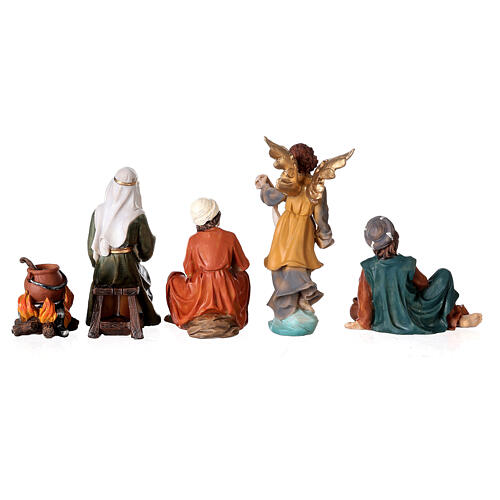 Annunciation shepherds set of 4 for Nativity Scene with 11 cm figurines 7