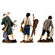Shepherd bagpipe player and fisherman for Moranduzzo Nativity Scene with standing figurines of 10 cm s5