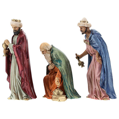 Wise Men for 18th century Moranduzzo Nativity Scene with standing figurines of 12 cm 5