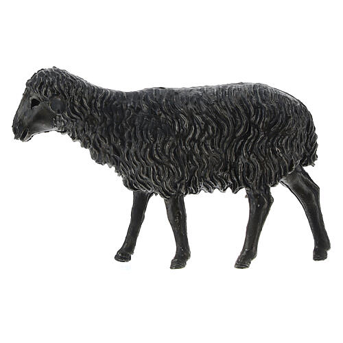 Moutons noirs crèche 12 cm Moranduzzo 4 pcs 3
