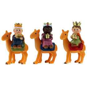 Heilige Drei Könige Kinderlinie auf Kamel 4 cm