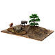 Plow scene with oxen for Moranduzzo crib 6 cm 14x30x20 s3
