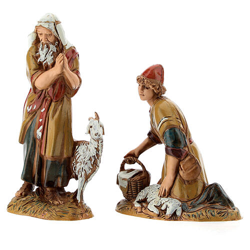 Conjunto 8 figuras pastores estilo árabe para presépio Moranduzzo altura média 10 cm 9