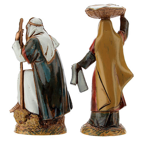 Conjunto 8 figuras pastores estilo árabe para presépio Moranduzzo altura média 10 cm 11