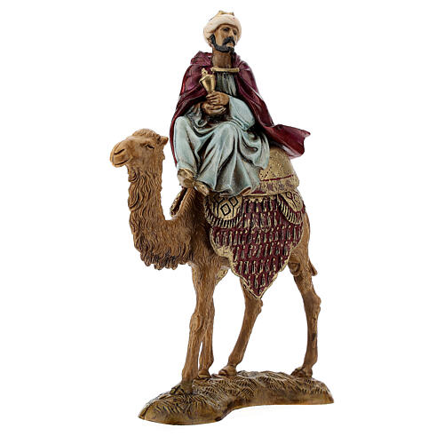Wise Kings with camels Moranduzzo Nativity Scene 18th Century style with standing figurines of 10 cm 5