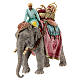 Hombre y elefante belén Moranduzzo 13 cm resina s3