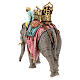 Hombre y elefante belén Moranduzzo 13 cm resina s9