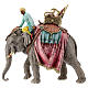 Condutor no elefante resina para presépio Moranduzzo com figuras de 13 cm de altura média s1