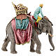 Condutor no elefante resina para presépio Moranduzzo com figuras de 13 cm de altura média s7
